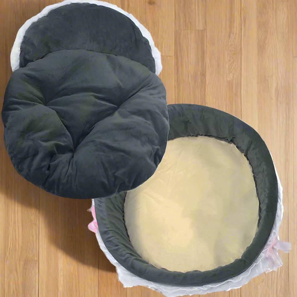 Lit Pour Chien - CuteLaceDogBed™ - Gris - Dorlote Ton Chien