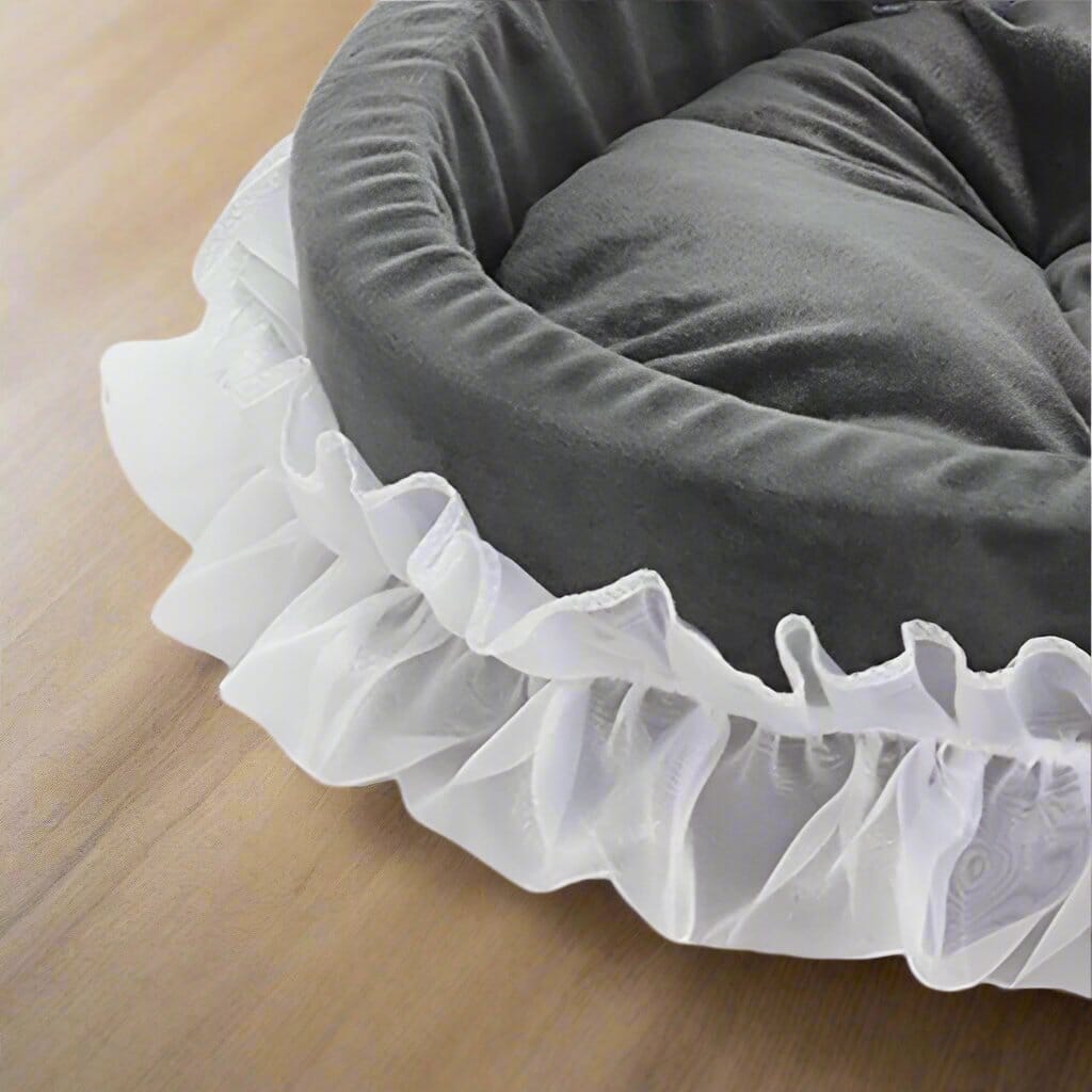 Lit Pour Chien - CuteLaceDogBed™ - Gris - Dorlote Ton Chien
