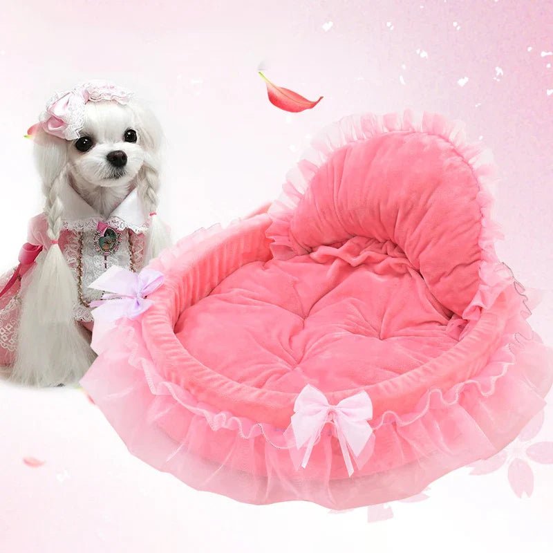 Lit Pour Chien - CuteLaceDogBed™ - Rose - Dorlote Ton Chien
