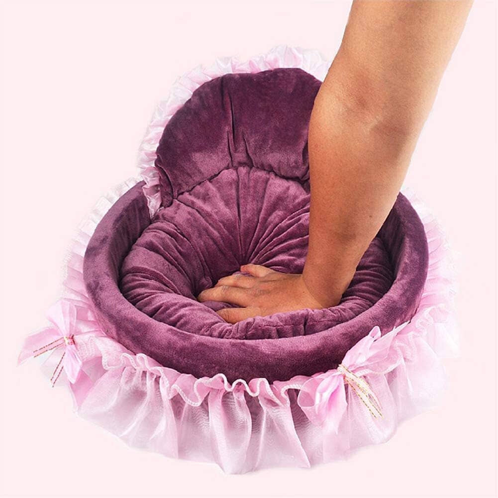 Lit Pour Chien - CuteLaceDogBed™ - Violet - Dorlote Ton Chien