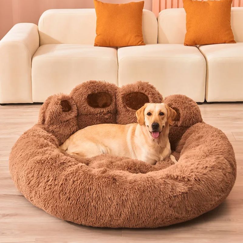 Lit pour Chien - FluffyDogBed™ - Café - Dorlote Ton Chien