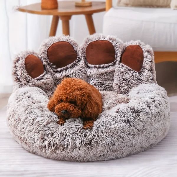 Lit pour Chien - FluffyDogBed™ - Café Dégradé - Dorlote Ton Chien
