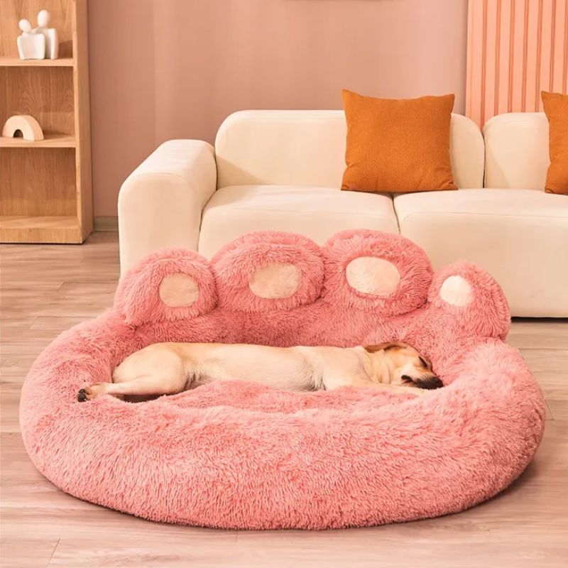 Lit pour Chien - FluffyDogBed™ - Rose - Dorlote Ton Chien