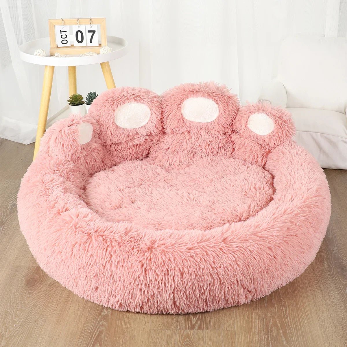 Lit pour Chien - FluffyDogBed™ - Rose - Dorlote Ton Chien