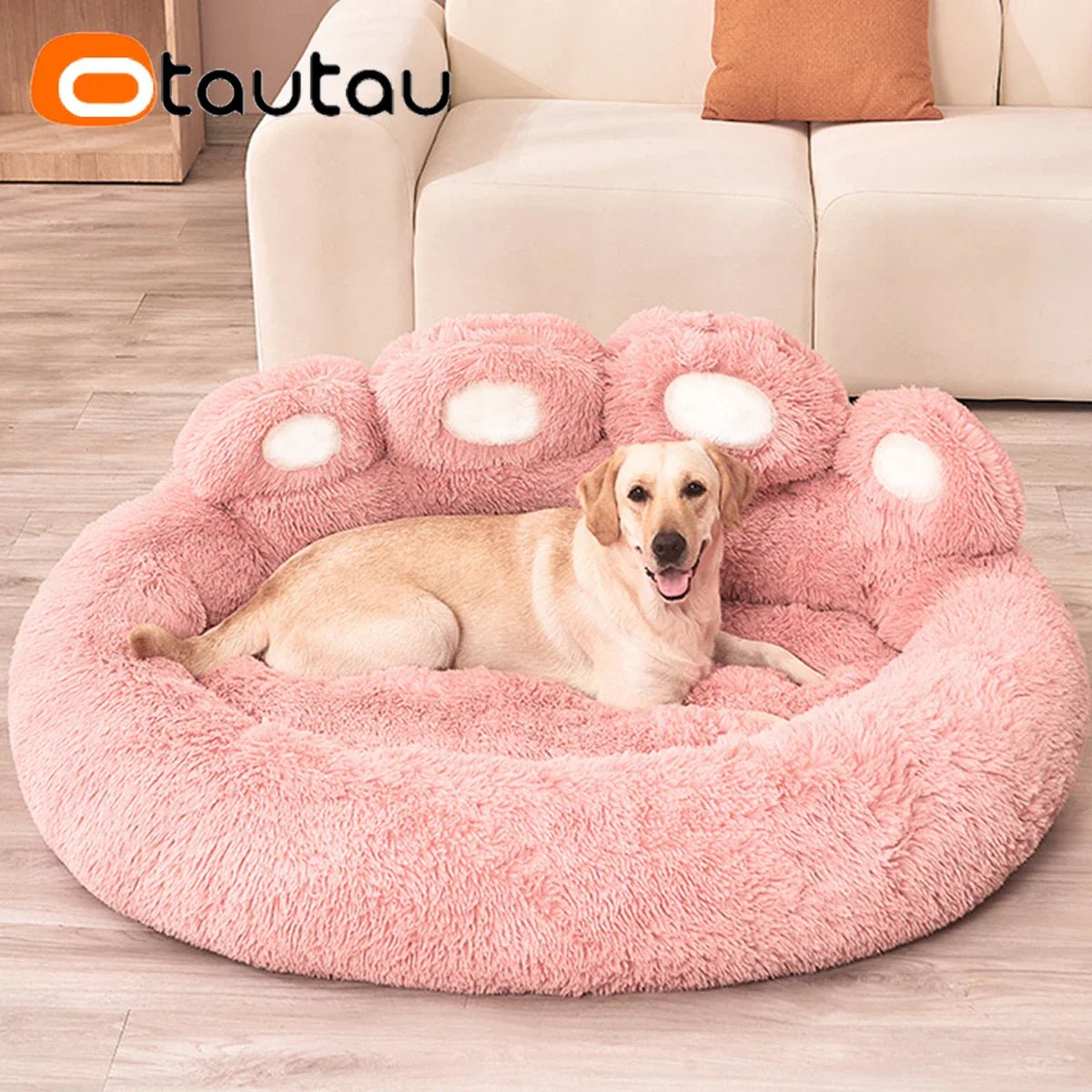 Lit pour Chien - FluffyDogBed™ - Rose - Dorlote Ton Chien