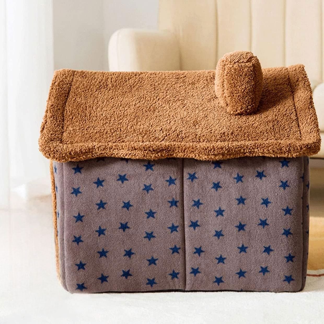 Niche Chien - ComfortableDogHouse™ - Café - Dorlote Ton Chien