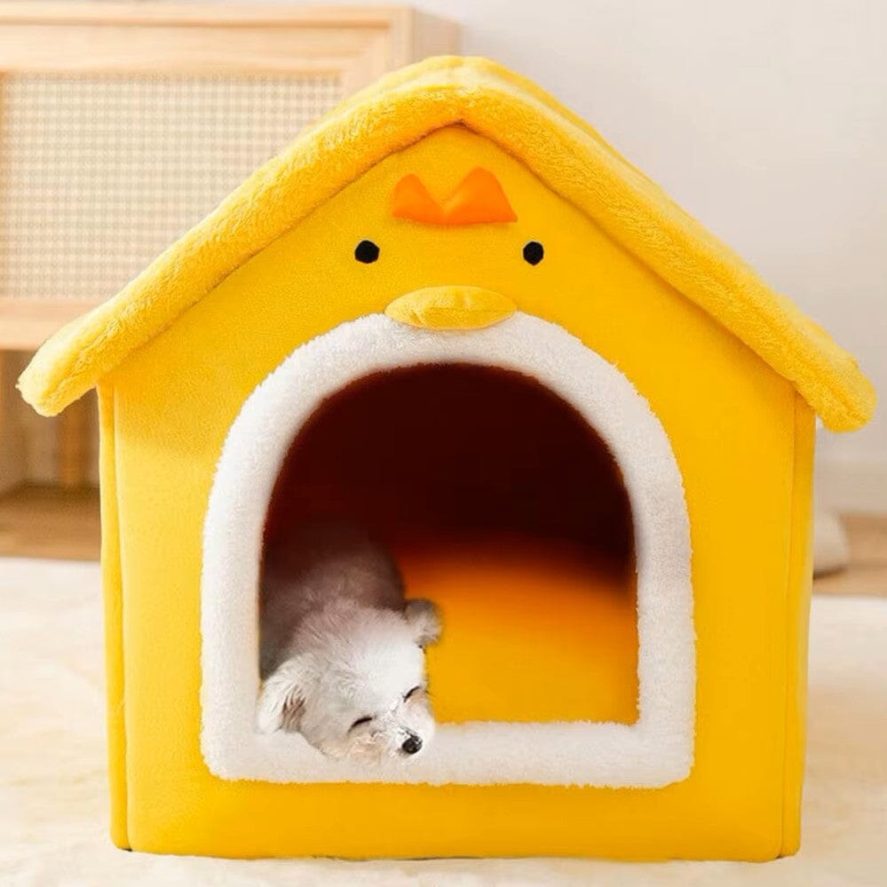 Niche Chien - ComfortableDogHouse™ - Jaune Poussin - Dorlote Ton Chien
