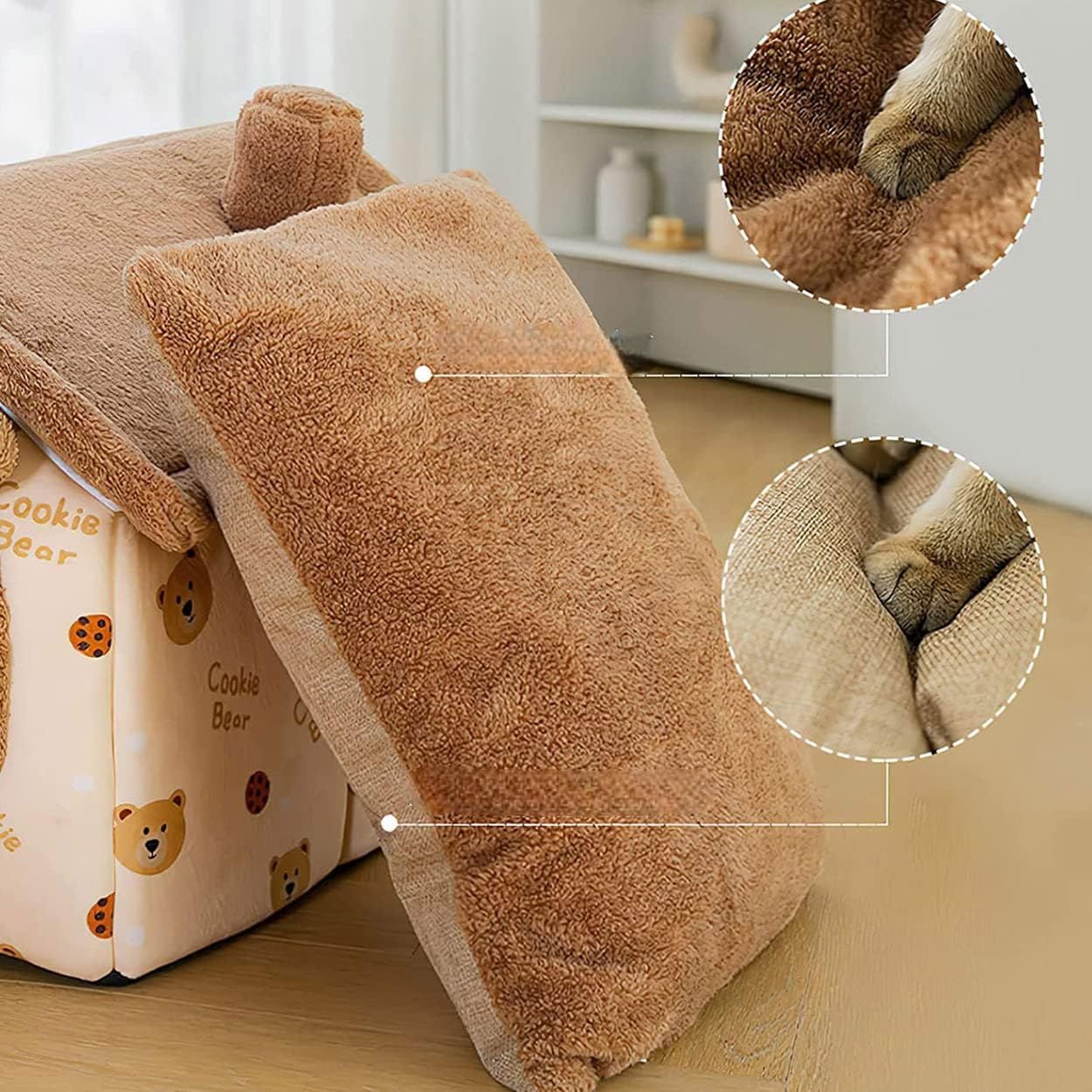 Niche Chien - ComfortableDogHouse™ - Marron Ours - Dorlote Ton Chien