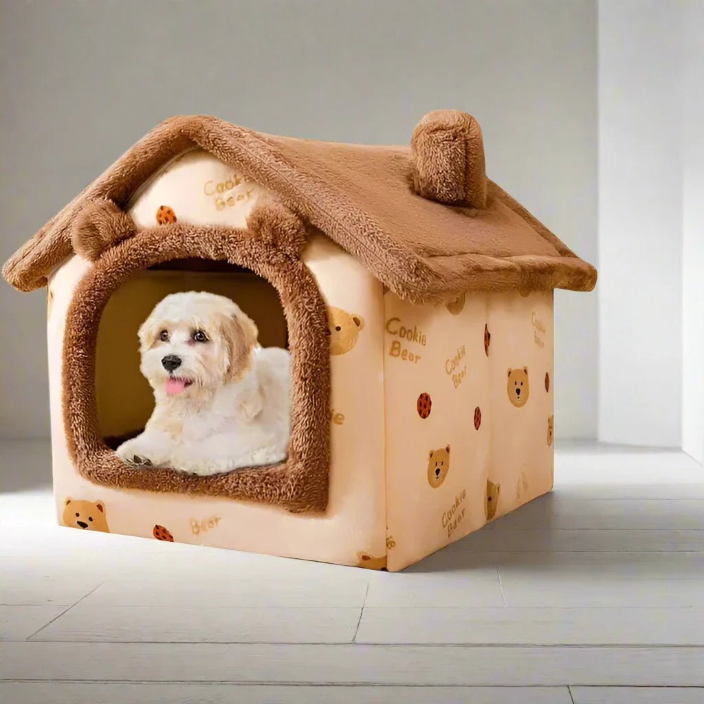 Niche Chien - ComfortableDogHouse™ - Marron Ours - Dorlote Ton Chien