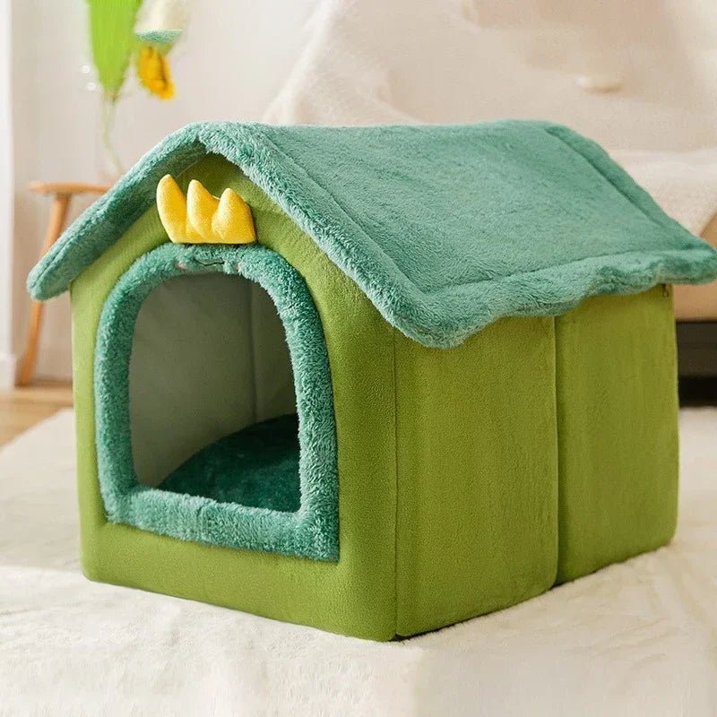 Niche Chien - ComfortableDogHouse™ - Vert Dinosaure - Dorlote Ton Chien