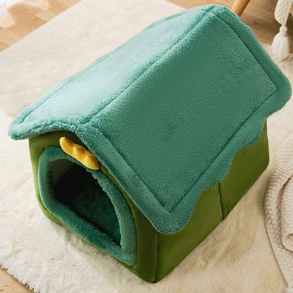 Niche Chien - ComfortableDogHouse™ - Vert Dinosaure - Dorlote Ton Chien