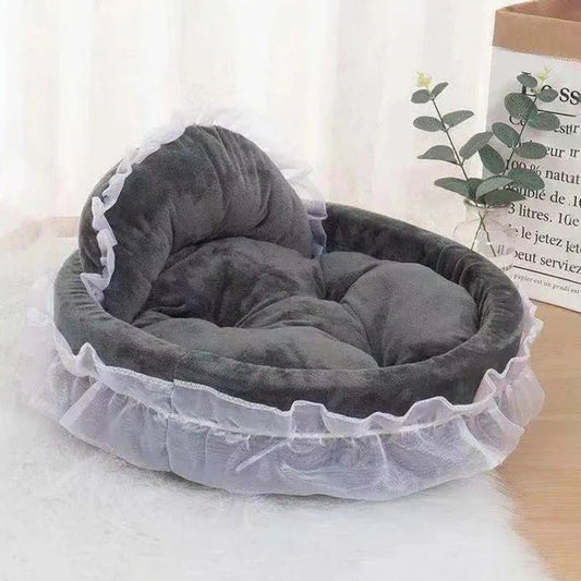 Lit Pour Chien - CuteLaceDogBed™ - Gris - Dorlote Ton Chien