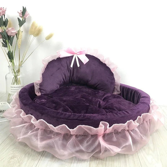Lit Pour Chien - CuteLaceDogBed™ - Violet - Dorlote Ton Chien