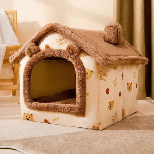 Niche Chien - ComfortableDogHouse™ - Marron Ours - Dorlote Ton Chien
