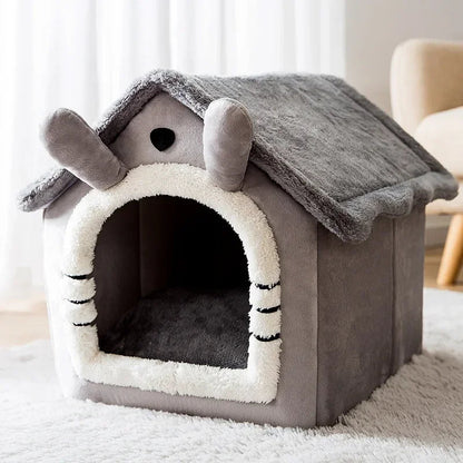 Niche Chien - ComfortableDogHouse™ - Toit simple gris - Dorlote Ton Chien