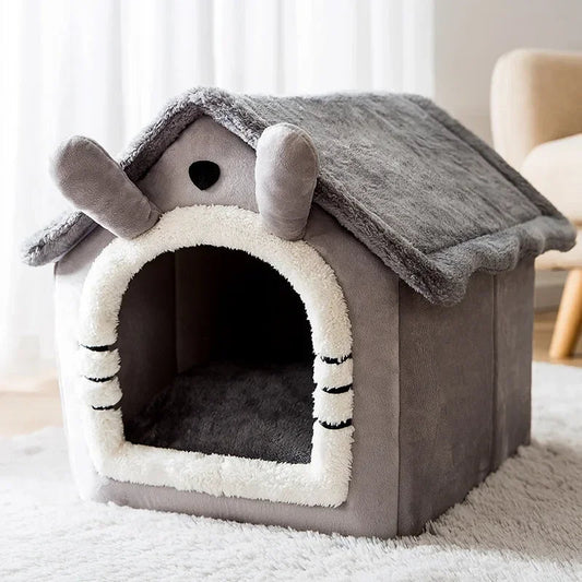 Niche Chien - ComfortableDogHouse™ - Toit simple gris - Dorlote Ton Chien